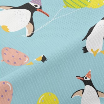 Penguin Balloon Party Piqué