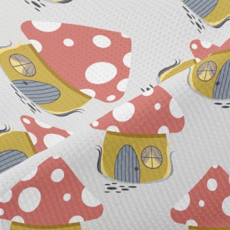 Funny Mushroom Shaped House Piqué