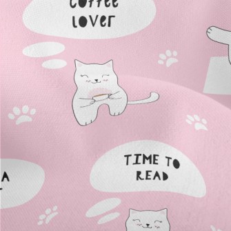 Tea Time Kitten Lightweight Performance Linen