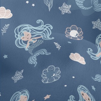 Fantasy Flying Mermaid Lightweight Performance Linen