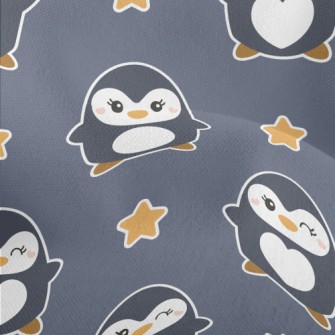 Cute Winking Penguin Lightweight Performance Linen