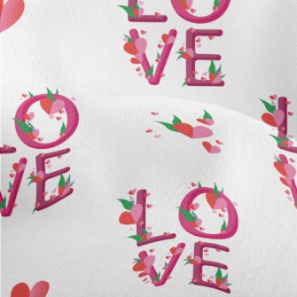 Flowers And Plants Of Love In  Lightweight Performance Linen