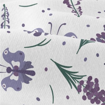 Flower Butterfly With Lavender Modern Jersey
