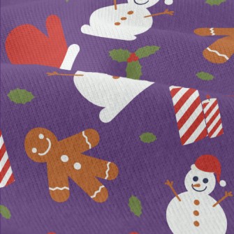 Cute Snowman Gingerbread Man Modern Jersey