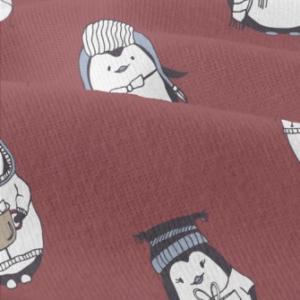 Penguin Winter Activities Modern Jersey