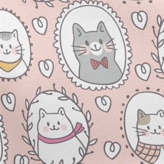 Cat Family Portrait Pongee