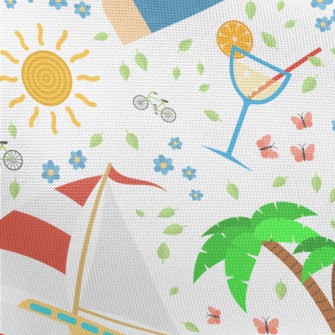 Summer Island Vacation Pongee