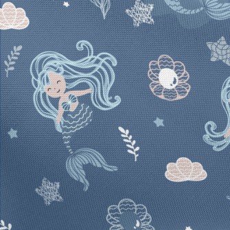 Fantasy Flying Mermaid Pongee