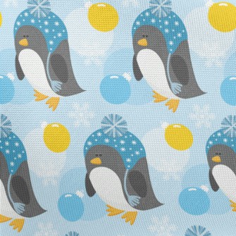 Penguin In Furry Hat Pongee