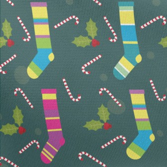 Pretty Christmas Socks Pongee