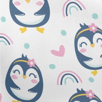 Grinning Penguin Girl Pongee