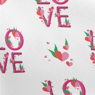 Flowers And Plants Of Love In  Pongee