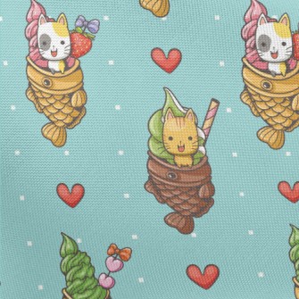 Kitten Taiyaki Ice Cream Pongee
