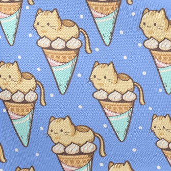 Popsicle Cone And Kitten Pongee