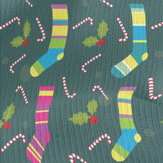 Pretty Christmas Socks Stretch Jersey