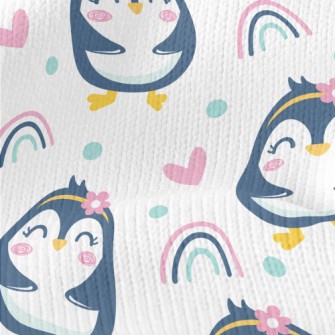 Grinning Penguin Girl Stretch Jersey
