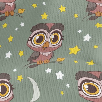 Nocturnal Big-eyed Owl Stretch Jersey