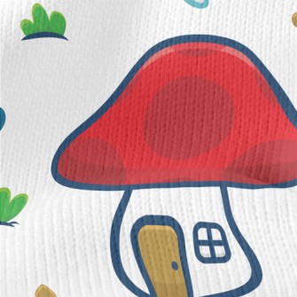 Snail And Butterfly Big Mushro Stretch Jersey