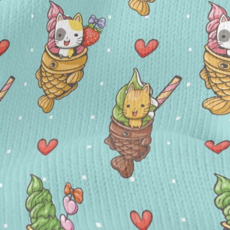 Kitten Taiyaki Ice Cream Stretch Jersey