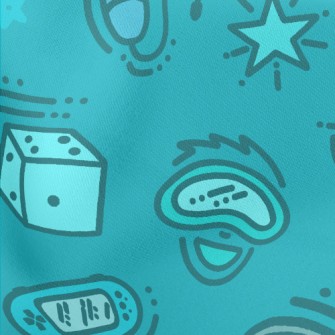 Fun Video Games Lightweight Cotton Poplin