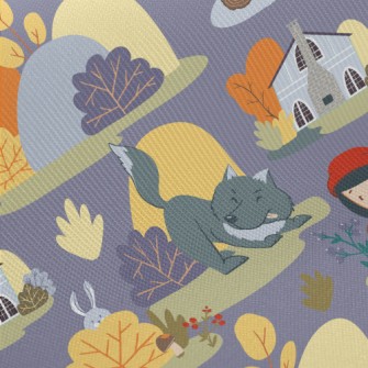 Classic Little Red Riding Hood Midweight Cotton Poplin