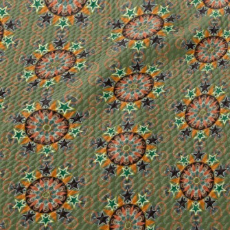 Stars Dotted Flowers Birdseye Piqué