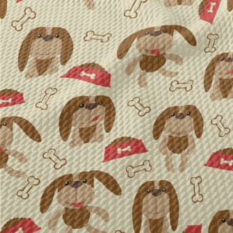 Floppy-eared Dog Food Birdseye Piqué