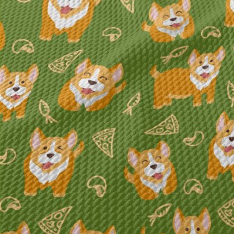 Greedy Corgi Birdseye Piqué