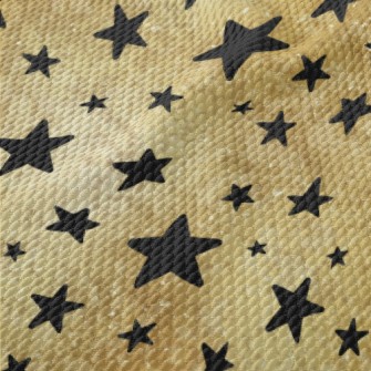 Stars Of Different Sizes Birdseye Piqué