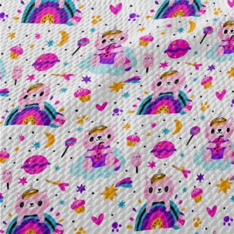 Fashionable Kitty Birdseye Piqué