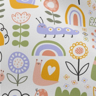 Cartoon Snail Caterpillar Chiffon