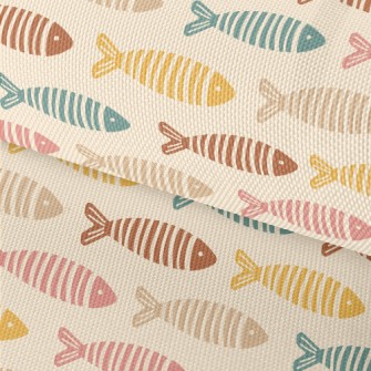 Fish Cut Into Pieces Waterproof Oxford