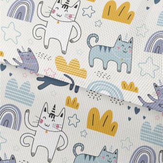 Happy Swinging Cat Waterproof Oxford