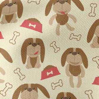 Floppy-eared Dog Food Waterproof Canvas