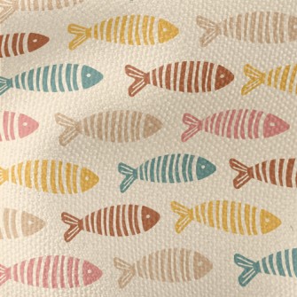 Fish Cut Into Pieces Waterproof Canvas