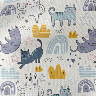 Happy Swinging Cat Waterproof Canvas