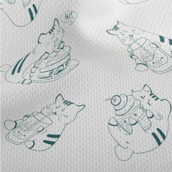 Big Eater Kitten Athletic Mesh Flat Back