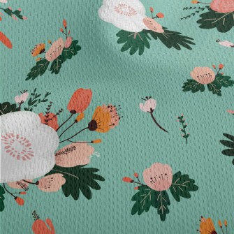 Beautiful Flowers In Bloom Athletic Mesh Flat Back