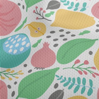 Artistic Style Fruit Athletic Mesh Flat Back