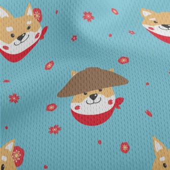 Japanese Shiba Inu Athletic Mesh Flat Back