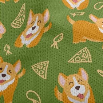 Greedy Corgi Athletic Mesh Flat Back