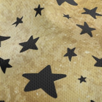 Stars Of Different Sizes Athletic Mesh Flat Back