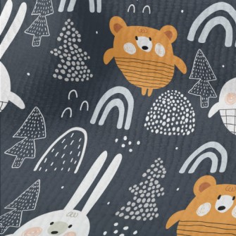 Forest Bear And Rabbit Terry