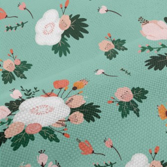 Beautiful Flowers In Bloom Performance Linen