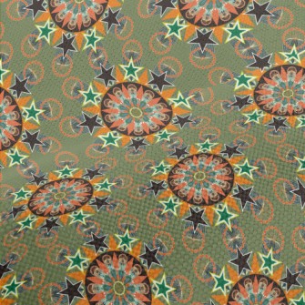 Stars Dotted Flowers Performance Linen