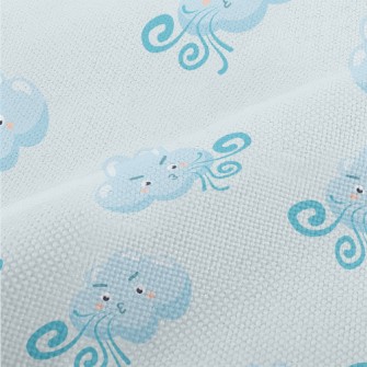 Strong Wind Blowing White Clou Performance Linen