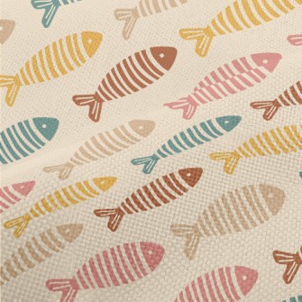 Fish Cut Into Pieces Performance Linen