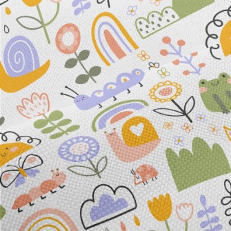 Cartoon Snail Caterpillar Performance Linen