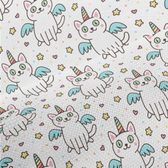 Rainbow Unicorn Kitten Performance Linen