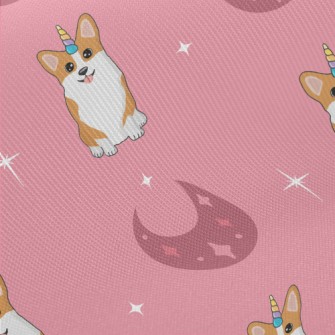Crescent Unicorn Corgi Twill